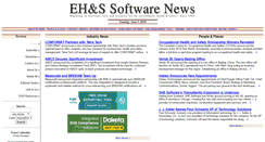 Desktop Screenshot of ehssoftwarenews.com